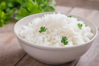 Plain boiled rice