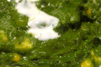 Corn palak ki sabji