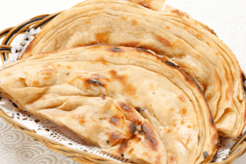 Lachcha parantha with butter